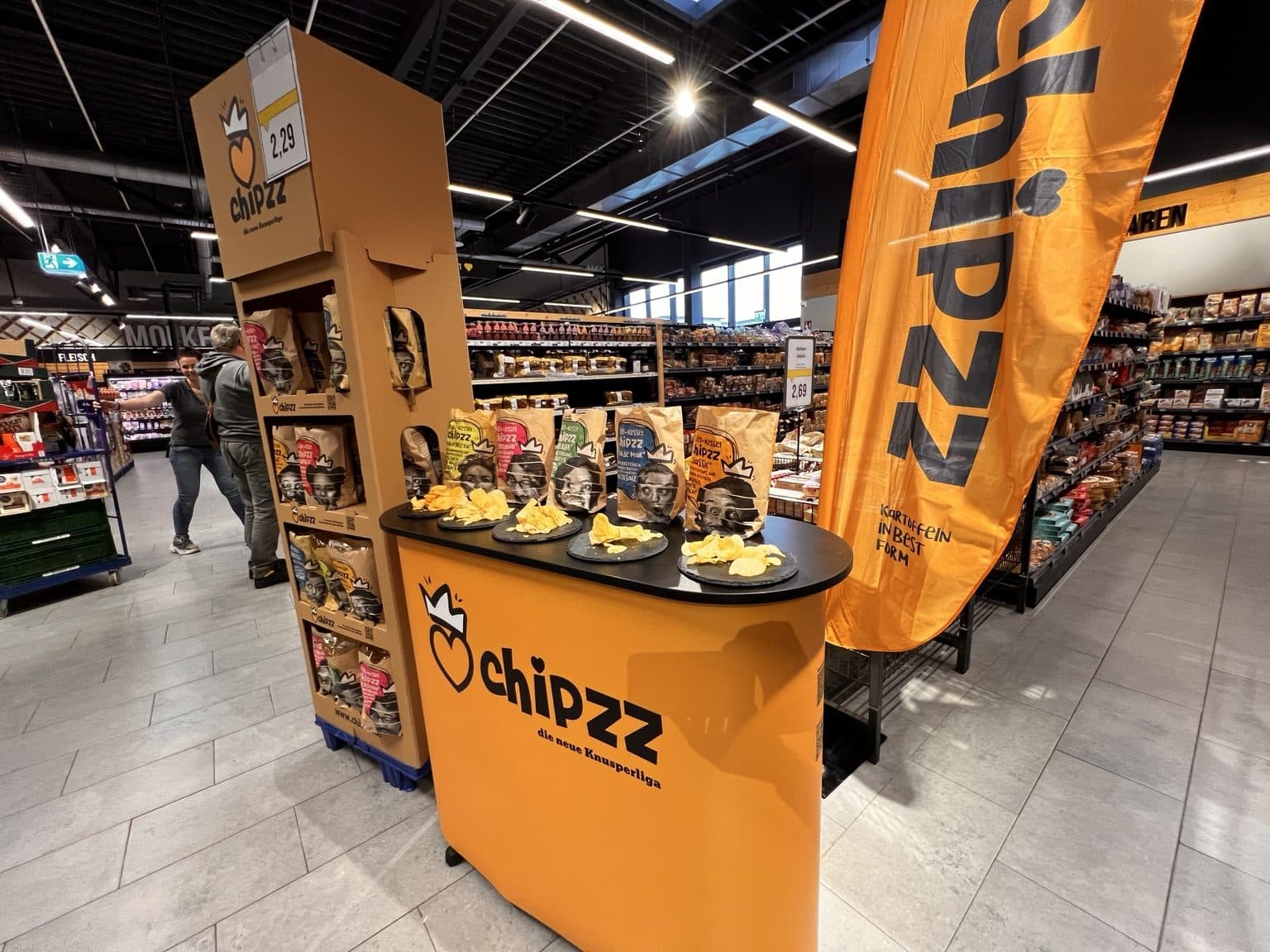 Premium snack activation - The brand enters the store as an experience